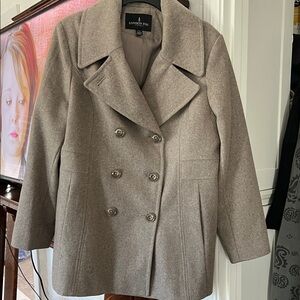 London Fog Women's Beige Peacoat